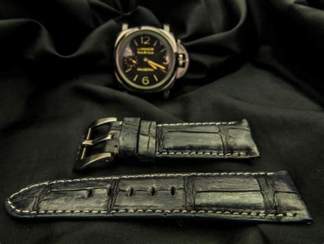 custom leather watch straps panerai|authentic panerai watch straps.